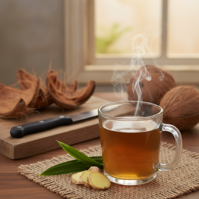 From Waste to Warmth: My Journey Brewing Delicious Coconut Husk Tea ...