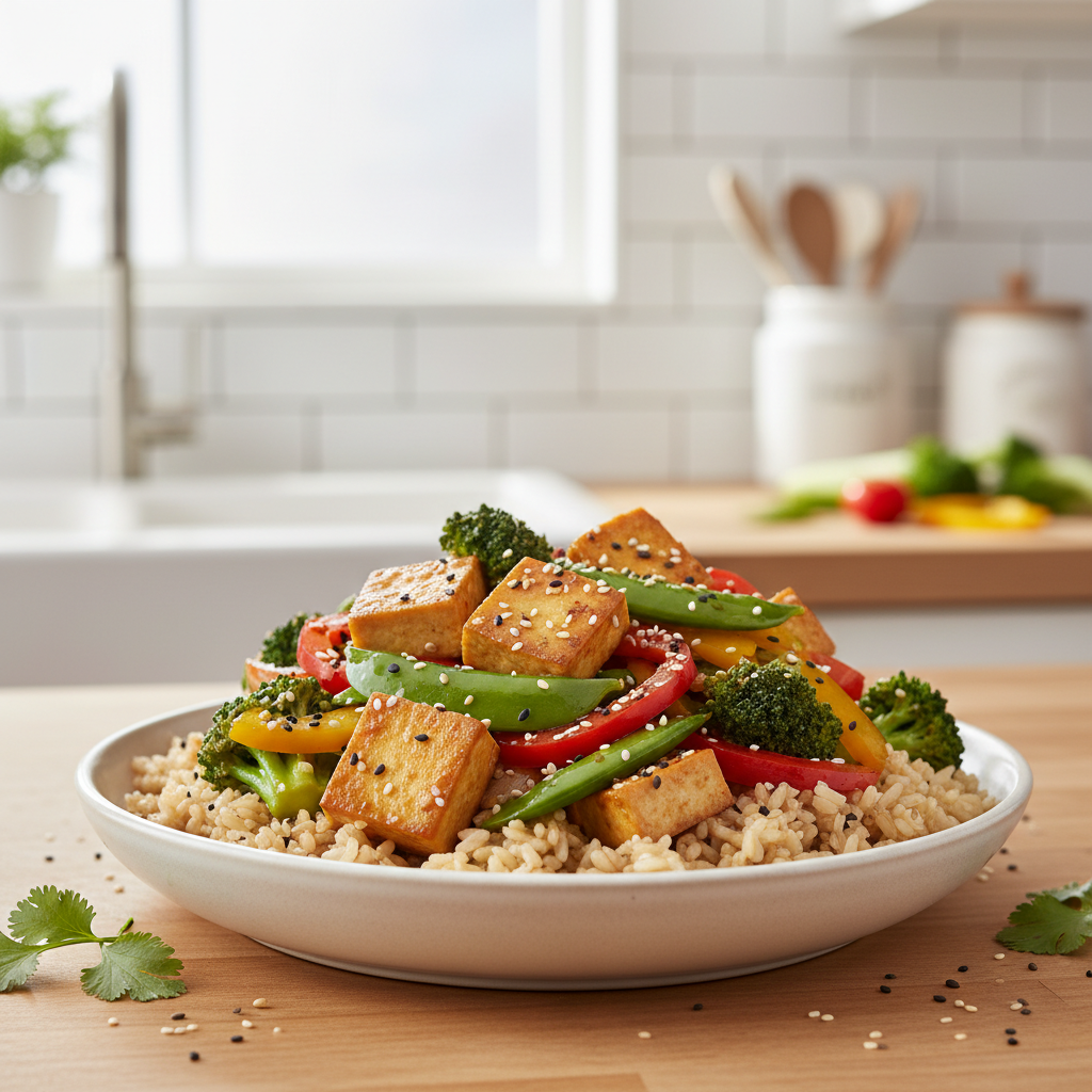 Low-Oil Asian Tofu and Veggie Stir Fry: Your Ultimate Fitness Fuel - image 1