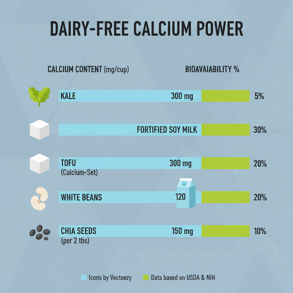 The Best Bioavailable Calcium Sources for Dairy-Free Diets: A Complete Guide for Optimal Bone Health - image 2