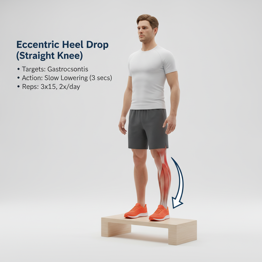 Eccentric loading for Achilles tendonitis rehab - image 1